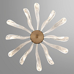 Люстра с крупными рельефным декором в виде лепестков 60 см Ethereal Bloom варинант исполнения - 4 | Loft Concept в Рязани