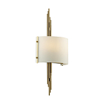 Бра с изогнутым плафоном на бронзовом основании с вертикальным декором из металлических трубок Sohne варинант исполнения - 7 | Loft Concept в Рязани