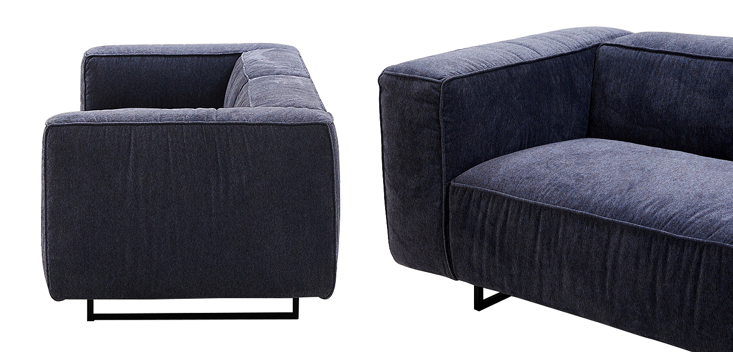 Диван Bastien Soft Dark Blue Sofa Диван Bastien Soft Dark Blue Sofa - Loft-Concept в Рязани