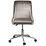 Кресло офисное с обивкой из серого велюра Stylish Velor Office Chair варинант исполнения - 6 | Loft Concept в Рязани