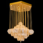 Люстра с фигурными подвесками из натурального камня Glowing Spheres варинант исполнения - 1 | Loft Concept в Рязани