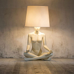 Лампа MANNEQUIN LAMP с абажуром телесный замок варинант исполнения - 5 | Loft Concept в Рязани