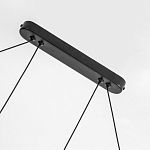 Светодиодная люстра Black LED Circle and Oval Lamp варинант исполнения - 3 | Loft Concept в Рязани