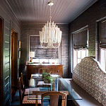 Люстра белая с несколькими ярусами деревянных палочек Bright Wooden Chandelier варинант исполнения - 5 | Loft Concept в Рязани