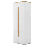 Шкаф платяной с белым глянцевым фасадом Grace of Furniture варинант исполнения - 2 | Loft Concept в Рязани