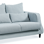 Диван Seldon с мягкими подушками голубое букле варинант исполнения - 6 | Loft Concept в Рязани