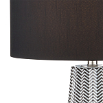Настольная лампа с черно-белым узором Wavy Stripes варинант исполнения - 1 | Loft Concept в Рязани