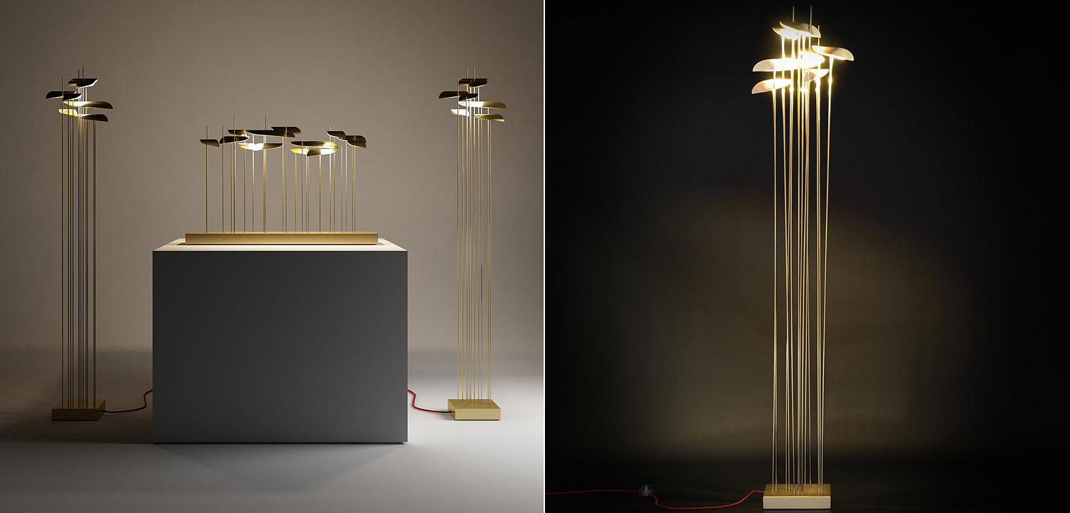 Торшер Paolo Castelli ANODINE FLOOR LAMP Торшер Paolo Castelli ANODINE FLOOR LAMP - Loft-Concept в Рязани