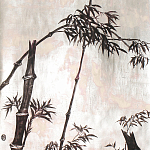 Обои ручная роспись Bamboo Quicksilver on Tarnished Silver gilded paper варинант исполнения - 1 | Loft Concept в Рязани