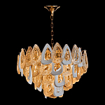 Люстра с многослойными белыми и прозрачными подвесками Character Chandelier варинант исполнения - 4 | Loft Concept в Рязани