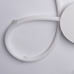 Люстра белого цвета с тремя изогнутыми светодиоидными плафонами Luke Lampco Tracer Lamp варинант исполнения - 3 | Loft Concept в Рязани