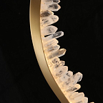 Подвесной светильник обрамленный элементами в виде кристаллов Smooth Shine варинант исполнения - 5 | Loft Concept в Рязани