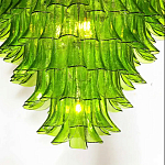 Люстра из семи ярусов зеленого стекла Independence варинант исполнения - 7 | Loft Concept в Рязани