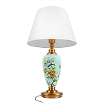 Настольная лампа голубая с изображением птиц Slip Away варинант исполнения - 3 | Loft Concept в Рязани