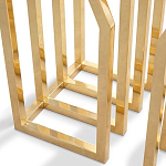 Консоль с чёрной столешницей и золотым фигурным основанием Cosmo варинант исполнения - 1 | Loft Concept в Рязани