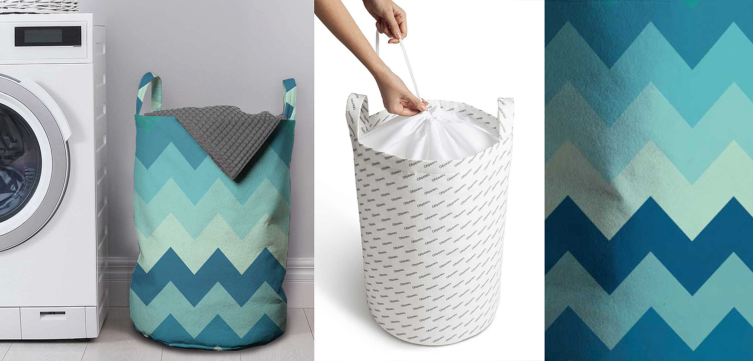Корзина Blue Chevron Basket Корзина Blue Chevron Basket - Loft-Concept в Рязани