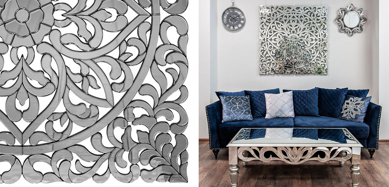 Зеркальное панно Openwork Mirror Square - Loft-Concept в Рязани