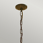 Люстра бронзового цвета с 6-ю лампами и подвесками из оптического стекла в классическом стиле Feiss варинант исполнения - 4 | Loft Concept в Рязани