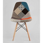 Пластиковый стул на ножках из массива бука Eames Пэчворк варинант исполнения - 4 | Loft Concept в Рязани