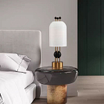 Настольная лампа в виде фонаря с белым фактурным абажуром Echoes of Light варинант исполнения - 7 | Loft Concept в Рязани