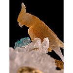 Люстра круглая на золотом каркасе с птичками и цветочным декором Miscellaneous herbs варинант исполнения - 3 | Loft Concept в Рязани