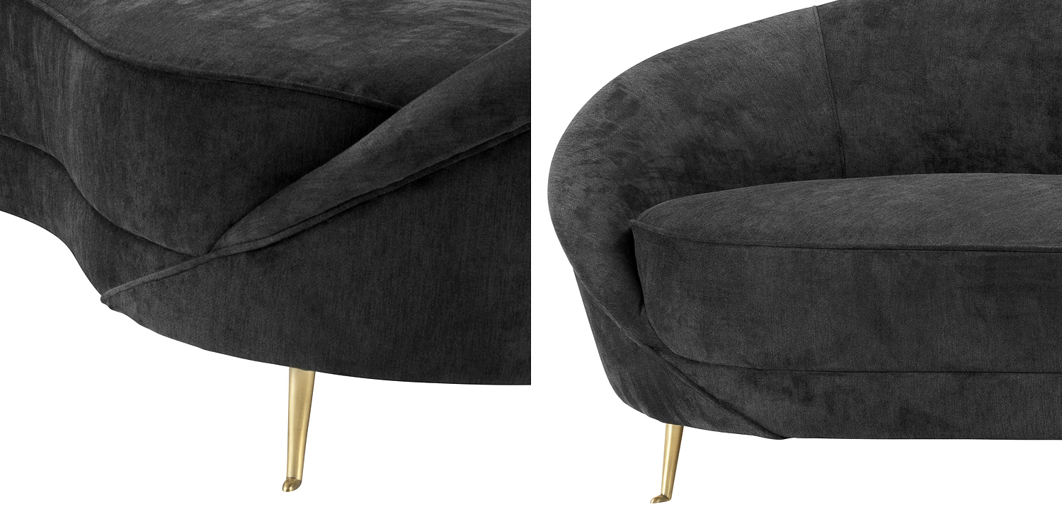 Диван Eichholtz Sofa Provocateur Black Диван Eichholtz Sofa Provocateur Black - Loft-Concept в Рязани