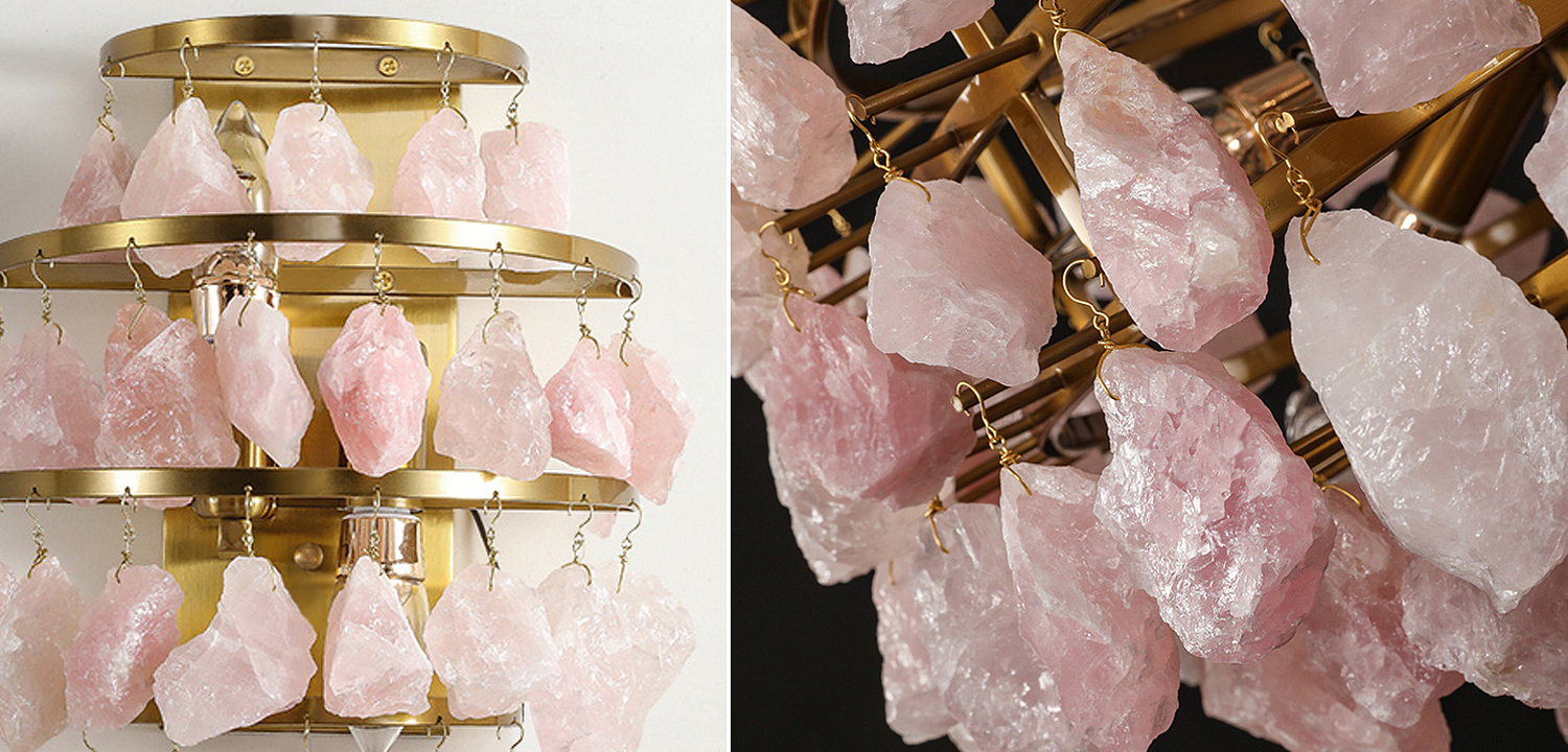 Hardis Pink stone Wall Lamp Hardis Pink stone Wall Lamp - Loft-Concept в Рязани