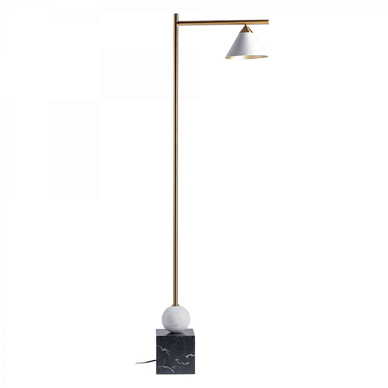 Торшер Kelly Wearstler CLEO FLOOR LAMP Белый Латунь Графит Торшер Kelly Wearstler CLEO FLOOR LAMP Белый Латунь Графит в Рязани | Loft Concept