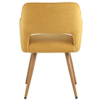 Стул в рогожке желтого цвета NEASAN STOOL варинант исполнения - 3 | Loft Concept в Рязани