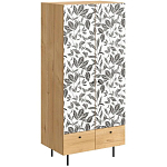 Шкаф с принтом Leaf bouquet варинант исполнения - 1 | Loft Concept в Рязани