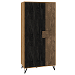 Шкаф двухдверный с 2-мя отделами с полками Stone Effect варинант исполнения - 1 | Loft Concept в Рязани