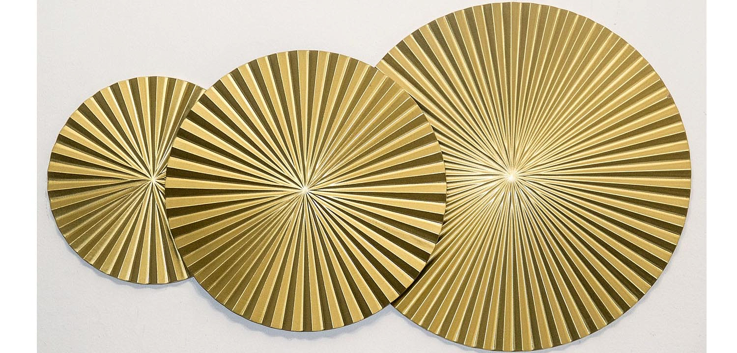 Арт-объект Apollo Gold Wall Plaque Disc 3 Арт-объект Apollo Gold Wall Plaque Disc 3 - Loft-Concept в Рязани