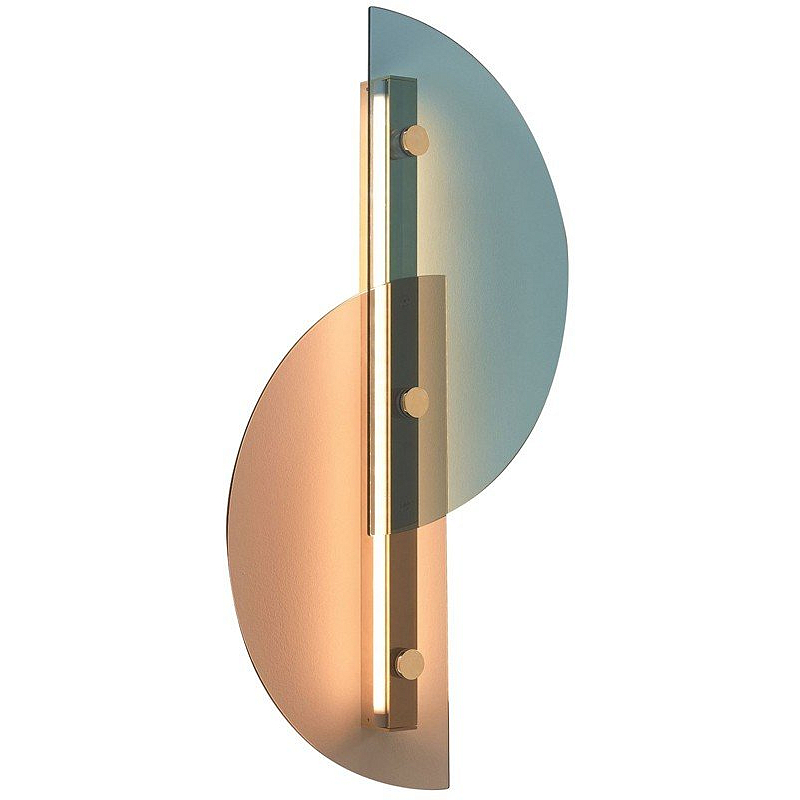 Бра Papillon Lamp ARFLEX Латунь Голубой пастельный Медь светлая Бра Papillon Lamp ARFLEX Латунь Голубой пастельный Медь светлая в Рязани | Loft Concept