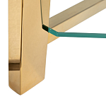 Стеллаж золото с прозрачными стеклянными полками Safekeeping варинант исполнения - 3 | Loft Concept в Рязани