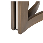 Столик журнальный с круглой мраморной столешницей Unique Stone Design варинант исполнения - 6 | Loft Concept в Рязани