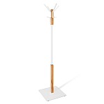 Вешалка с квадратным основанием и 4-мя белыми металлическими крючками Industrial Metal Rust варинант исполнения - 1 | Loft Concept в Рязани