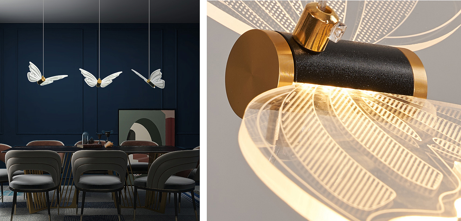 Люстра Glass butterfly chandelier B Люстра Glass butterfly chandelier B - Loft-Concept в Рязани