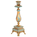 Подсвечник из фарфора с бронзовыми элементами Eden Garden варинант исполнения - 1 | Loft Concept в Рязани