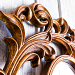 Зеркало настенное с рамой цвета античная бронза Classic Ornament Mirror варинант исполнения - 4 | Loft Concept в Рязани