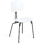 Стул на металлических ножках Travis Chair White варинант исполнения - 1 | Loft Concept в Рязани