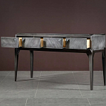 Консоль прямоугольная серая с 4-мя выдвижными ящиками Grany варинант исполнения - 3 | Loft Concept в Рязани