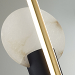 Бра с круглым плафоном из алебастра и бронзовой декоративной стрекозой 65 Alaris  варинант исполнения - 6 | Loft Concept в Рязани