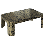 Дизайнерский кофейный стол с рисунком леопард Neytiri Beige Leopard варинант исполнения - 1 | Loft Concept в Рязани