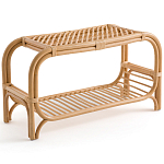 Скамья для прихожей из стеблей ротанга Willa Rattan Bench варинант исполнения - 1 | Loft Concept в Рязани