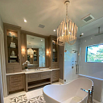 Люстра белая с несколькими ярусами деревянных палочек Bright Wooden Chandelier варинант исполнения - 8 | Loft Concept в Рязани