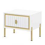 Тумба прикроватная белая с ящиком Antique Order варинант исполнения - 1 | Loft Concept в Рязани