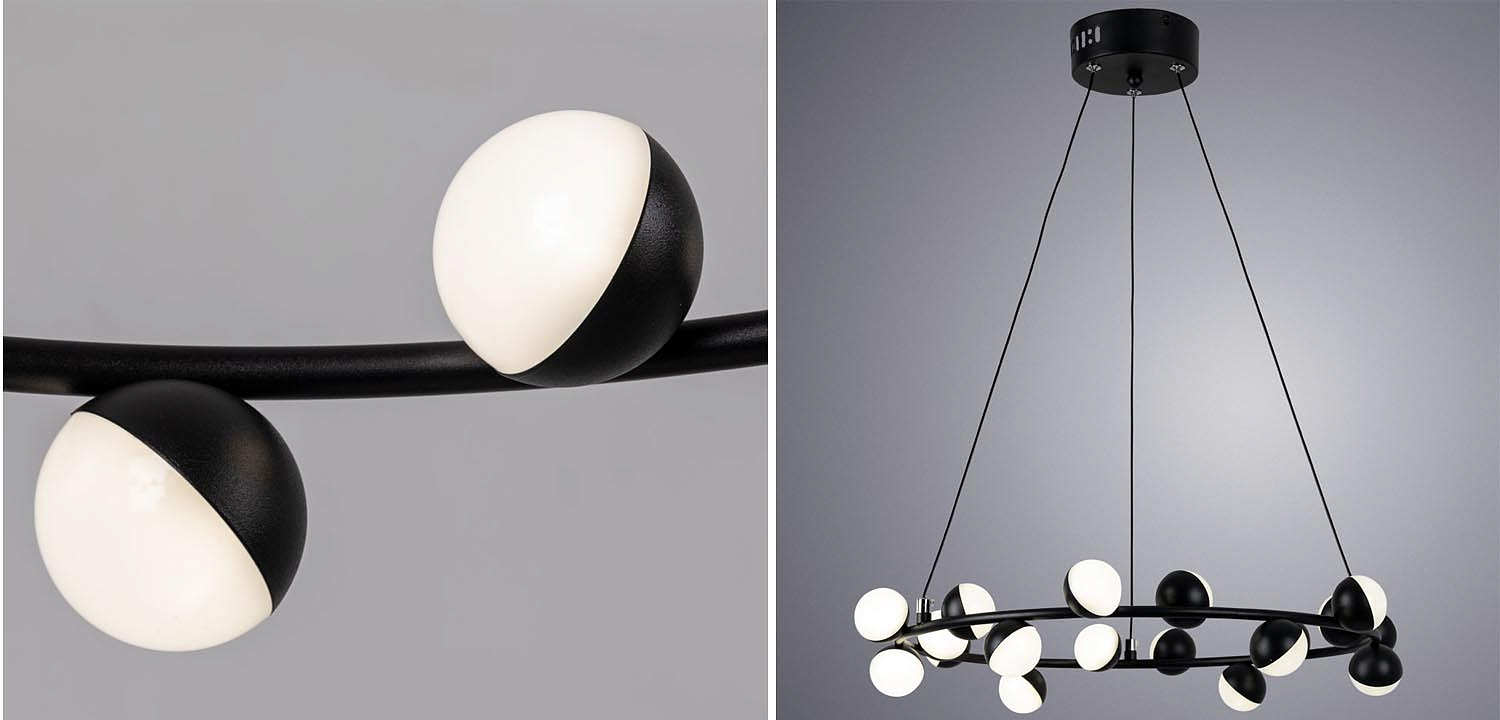 Люстра Vilelme Chandelier black 50 Люстра Vilelme Chandelier black 50 - Loft-Concept в Рязани