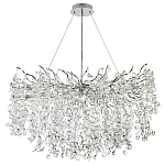Люстра с хрустальными подвесками на металлических ветках Fairytree Light Silver Chandelier 18 варинант исполнения - 2 | Loft Concept в Рязани