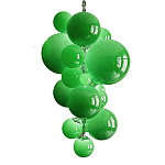 Люстра Grape Balls Зеленое стекло  варинант исполнения - 3 | Loft Concept в Рязани