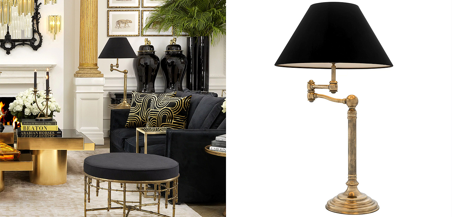 Настольная лампа Eichholtz Table Lamp Regis Настольная лампа Eichholtz Table Lamp Regis - Loft-Concept в Рязани